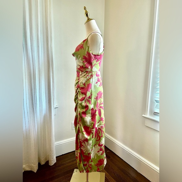 Taylor Pink and Green Floral Maxi Dress - Picture 3 of 6